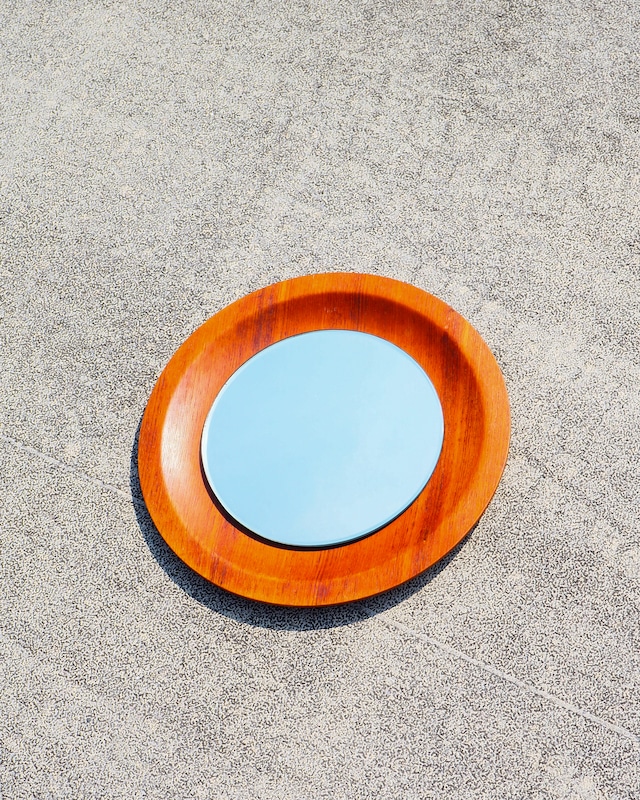 Gold Craft MFG Teak-Finish Plywood Wall Mirror