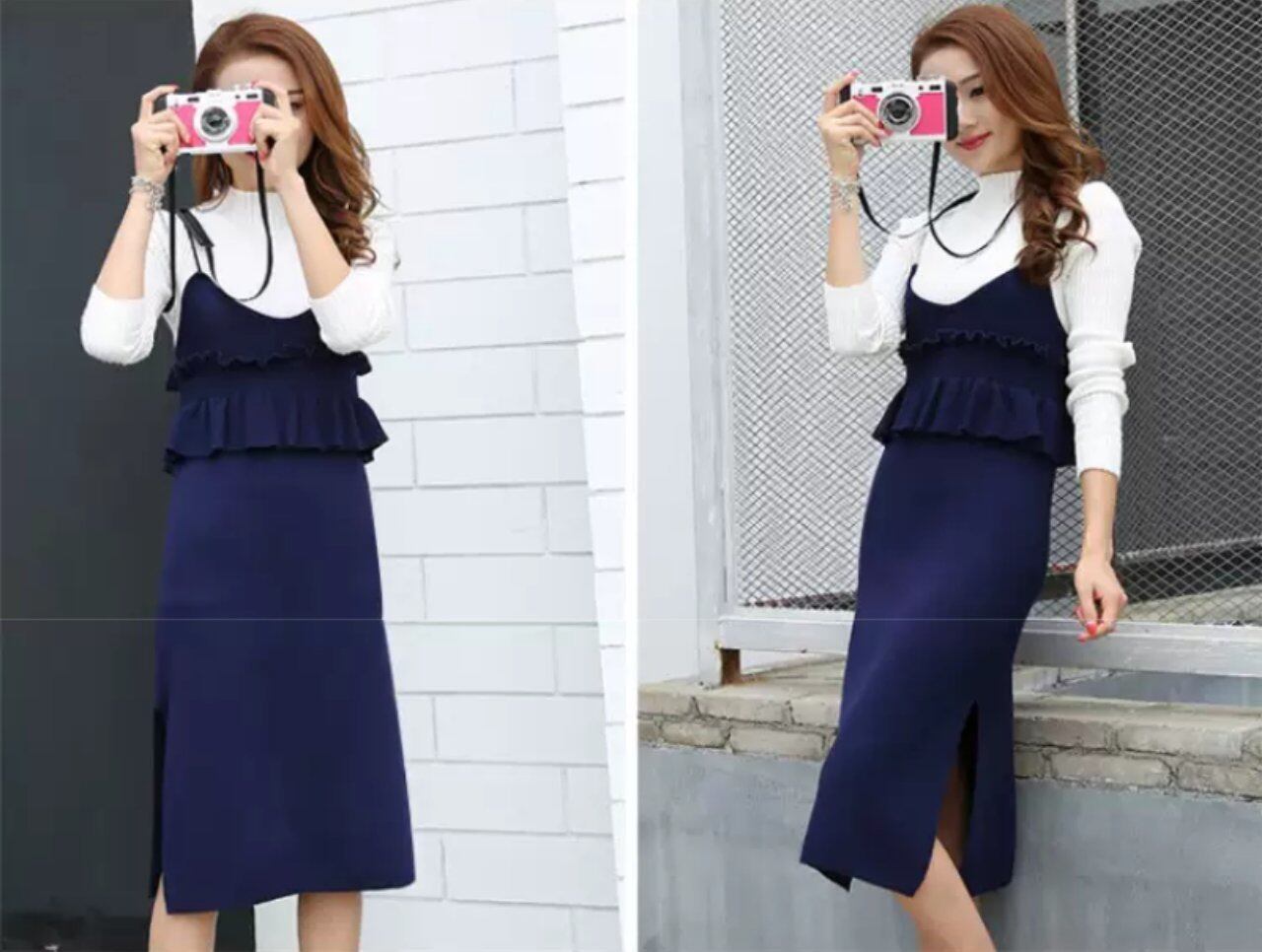 ジャンパースカート ワンピース キャミ ペプラム レディース スカート ワンピ タイトスカート タイトワンピース 膝丈 ノースリーブワンピース サロペット オールインワン 無地 オーバーオール 体型カバー ファッション キレイめ カジュアル 1469 Sayurio レディース