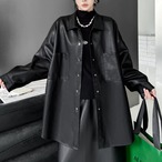 PU leather shirt (ME469)