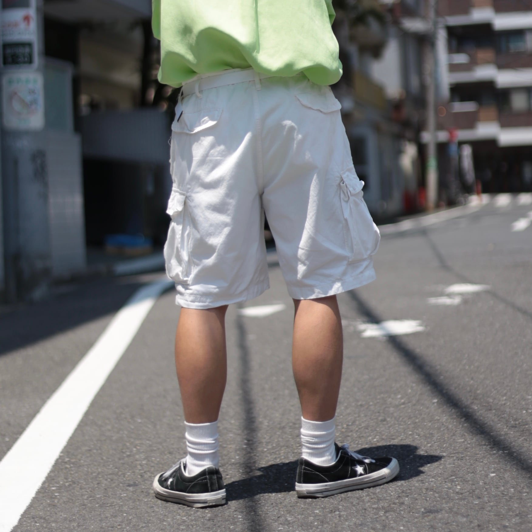 POLO RALPH LAUREN ホワイトカーゴショーツ【FF-3694】 | cv