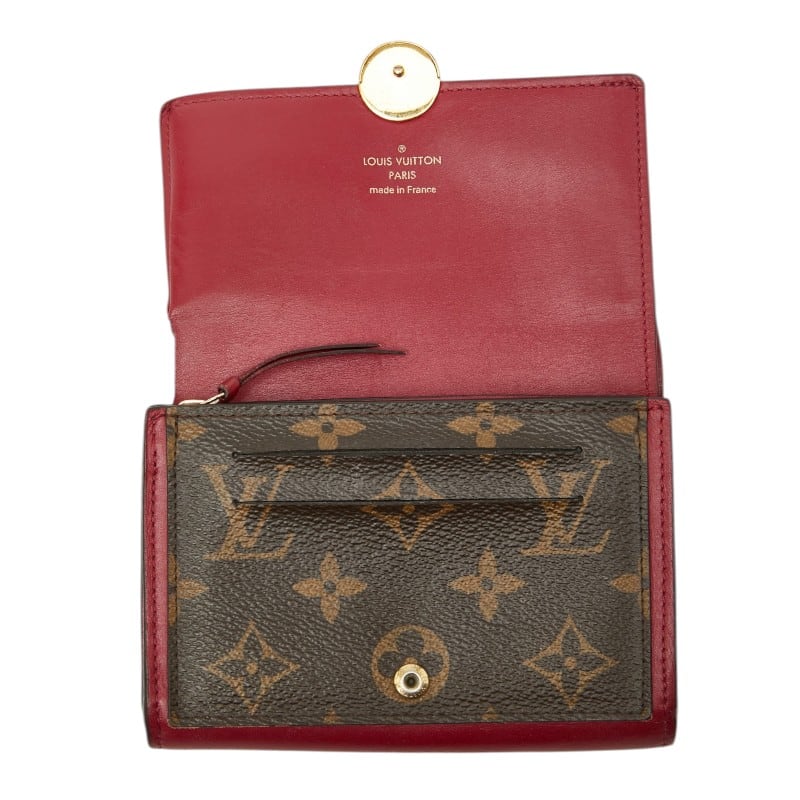 【限定値下げ】Louis Vuitton ポルトフォイユ・フロール コンパクト赤 ルイ ヴィトン モノグラム ポルトフォイユ フロールコンパクト 二