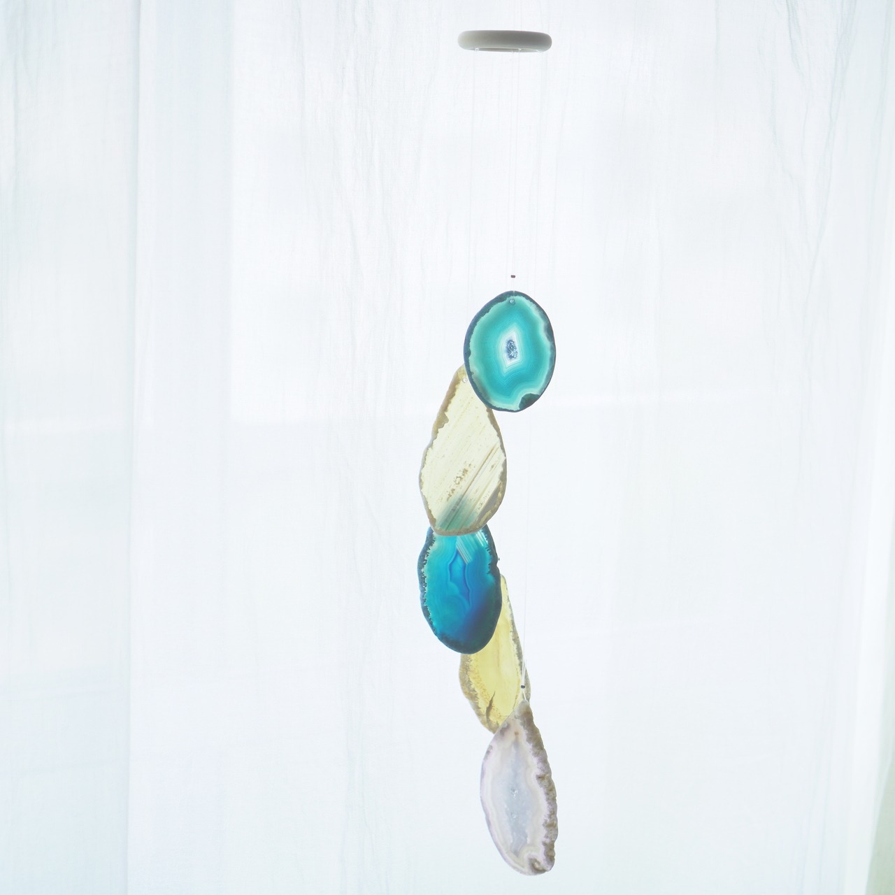 Summer Beach - アゲートヒーリングチャイム / Agate Sun Catcher Wind Chime 013