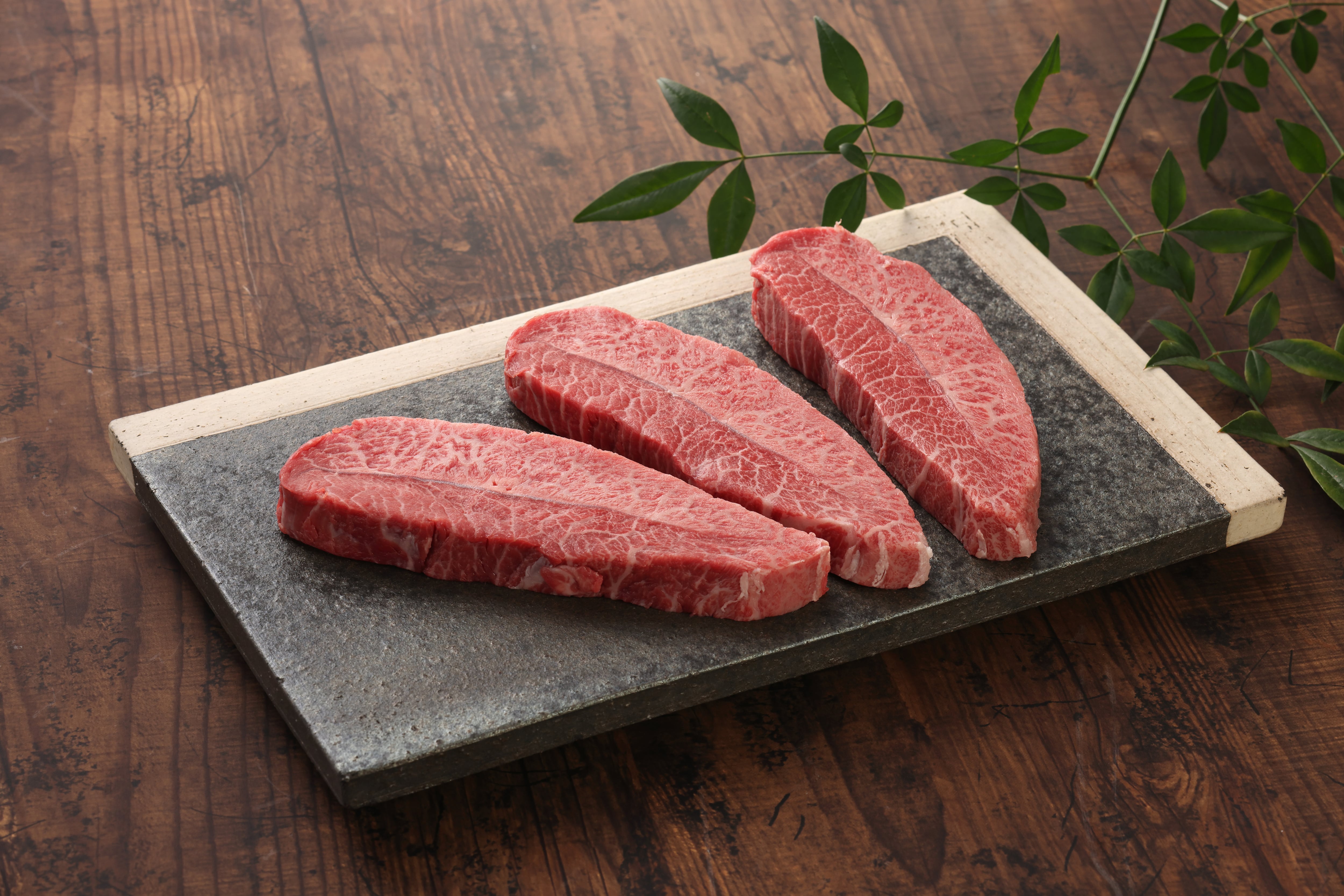熊本和牛 あか牛ミスジ ステーキ セット（120ｇ×3枚）