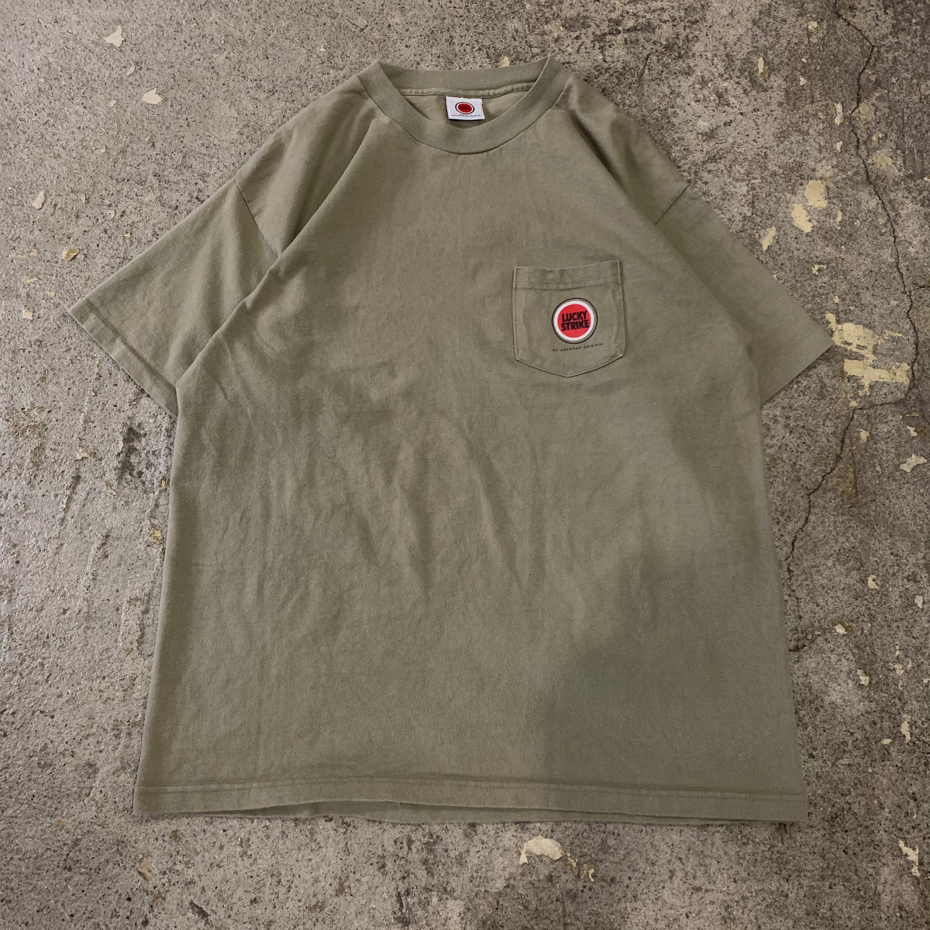 90s LUCKY STRIKE pocket T-shirt | What