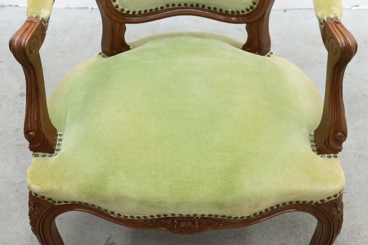クラシカル ロココ 猫脚 アームチェア ダイニングチェア ヴィンテージ