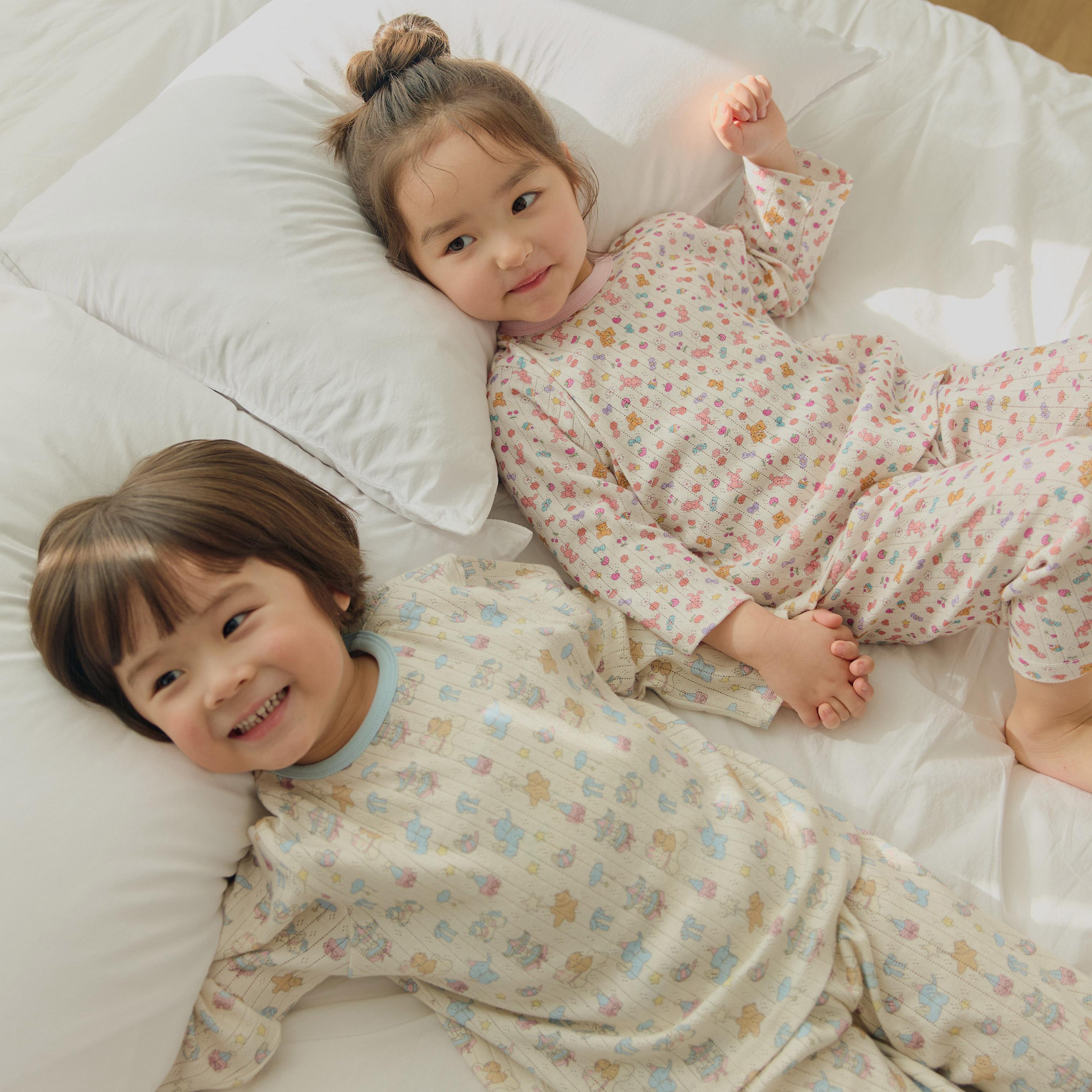 «予約»«ジュニアサイズあり»«daily bebe» アイレットルームウェア 2colors