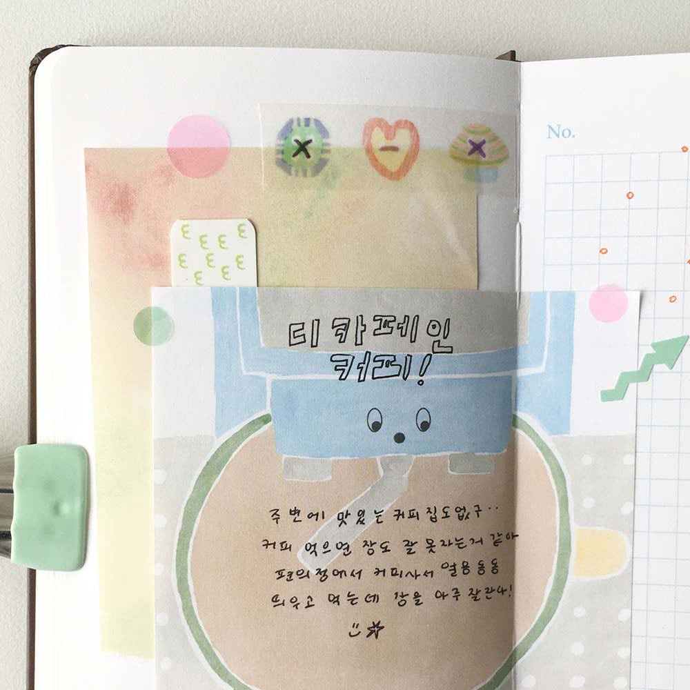 zafa】マスキングテープ 말랑단추 | 韓国文具・雑貨 kaulcoffee.studio