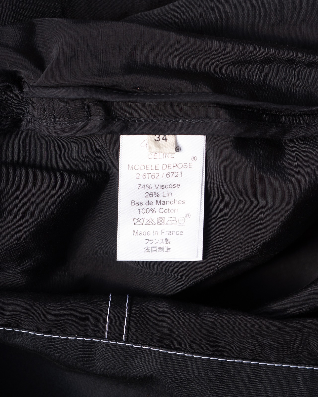 〈CÉLINE by phoebe philo〉White stitch one piece