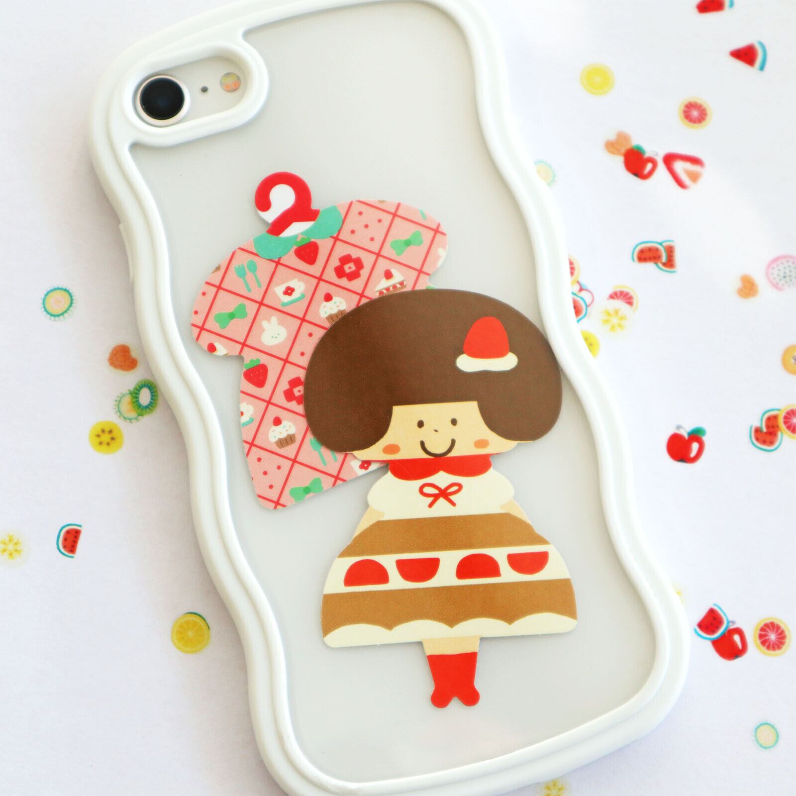 mizutama charmy pattern ステッカーセット ショートケーキちゃん