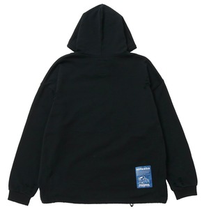 SALE 送料無料【HIPANDA ハイパンダ】メンズ サイボーグ プリント フーディー スウェット MEN'S CYBORG PRINT HOODIE SWEAT SHIRT / BLACK