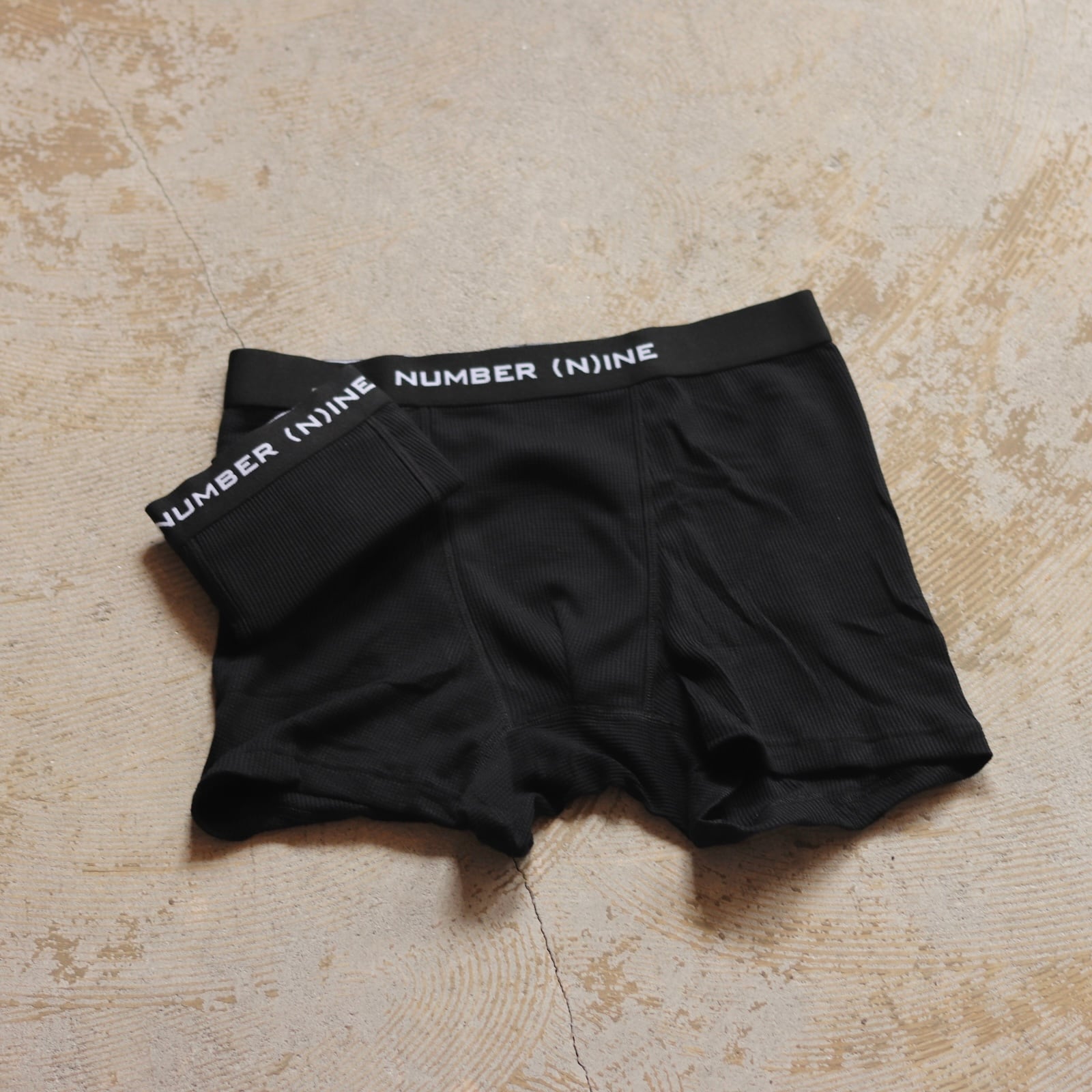 NUMBER (N)INE × FRUIT OF THE LOOM waffle boxer pants