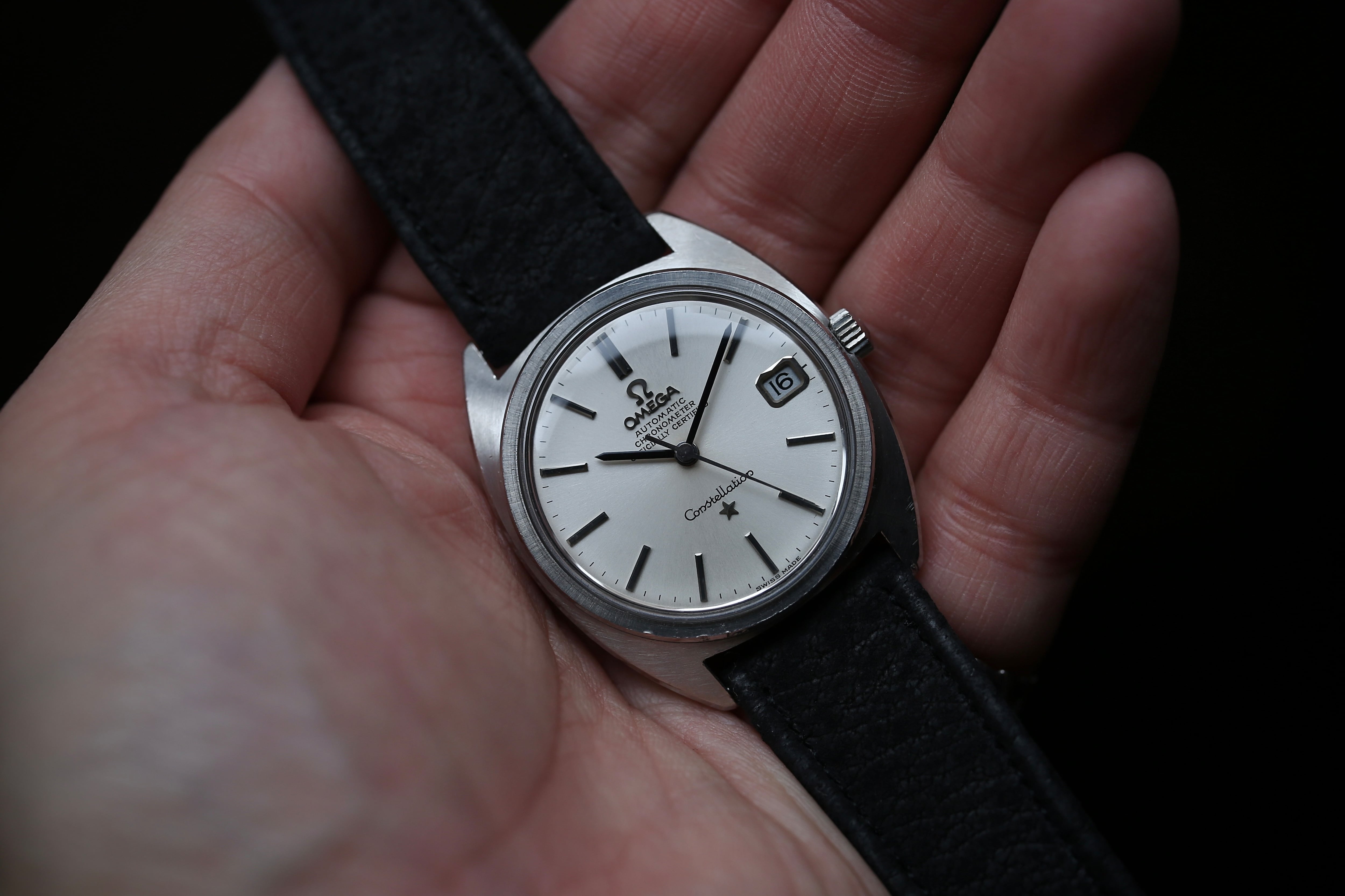 OMEGA】 1970年製 オメガ コンステレーション Cライン フラットベゼル