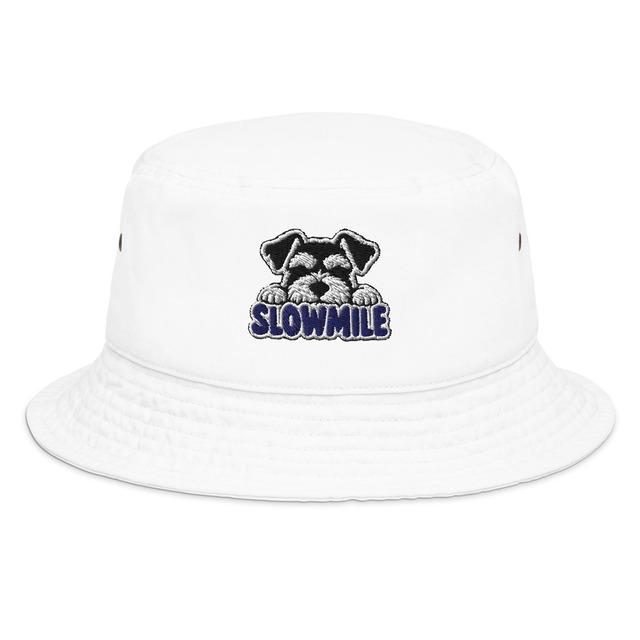 Schnauzer Logo Embroidered Bucket Hat S0148