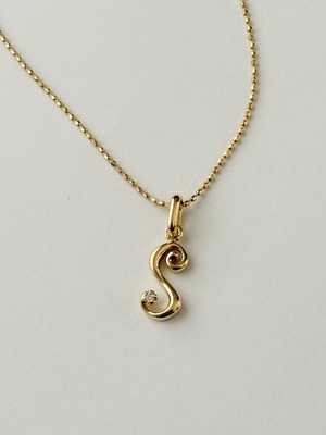 K18 Initial diamond charm