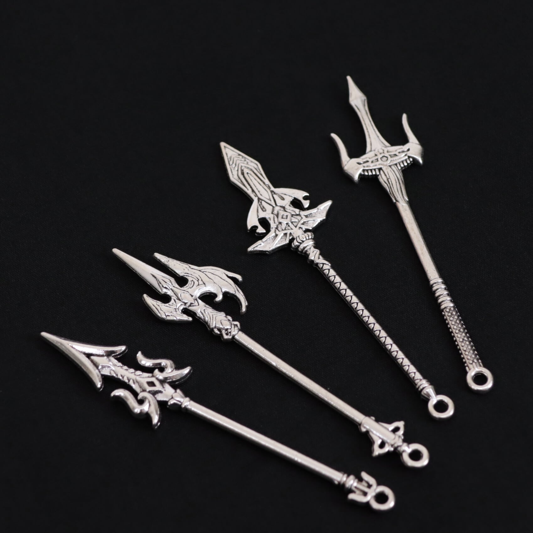 剣 刀 杖 槍 武器 パーツ シルバー 金属 02000137 ハンドメイド 装飾