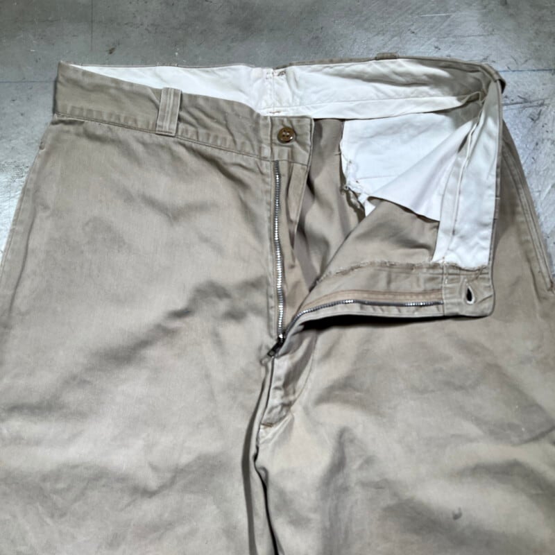 60's U.S.MARINE CORPS チノトラウザーズ USMC DSA100-2653 フラップ
