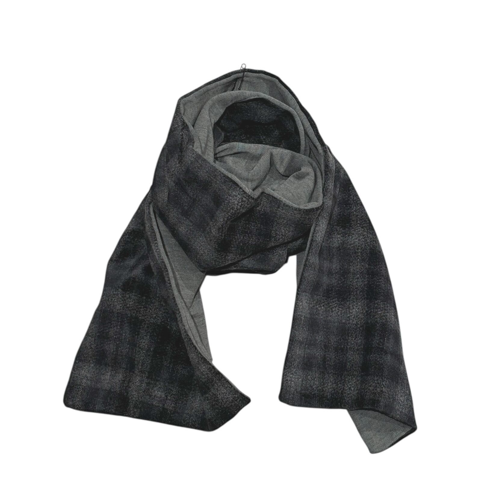 Sublimeroe NEEDLE CHECK REVERSIBLE SHAWL MAFLER / (旧SUBLiME