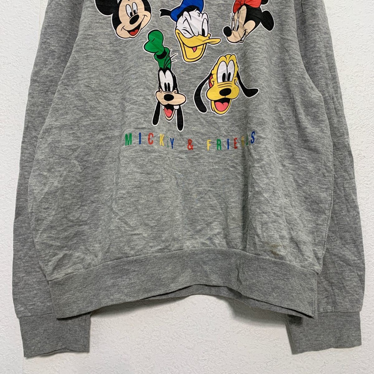 Disney キャラクター プリント スウェット トレーナー L レディース 