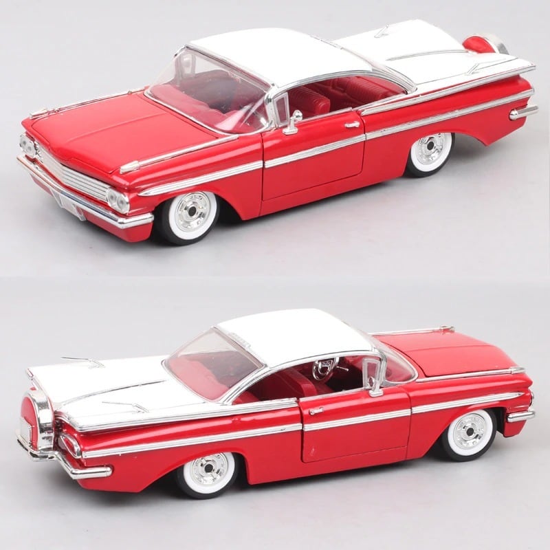 1/24 シボレー インパラ 1959 Chevrolet Impala 白 ホワイト 赤 レッド