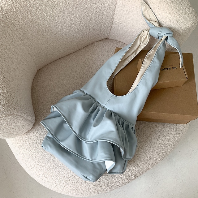 全3色/Ruffle leather bag　B1949
