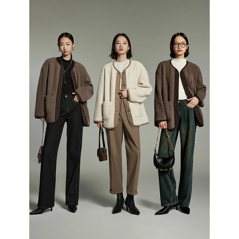Toyouth-女性の豪華な厚いコート、ゆったりとしたジャケット Toyouth-女性の豪華な厚いコート、ゆったりとしたジャケット