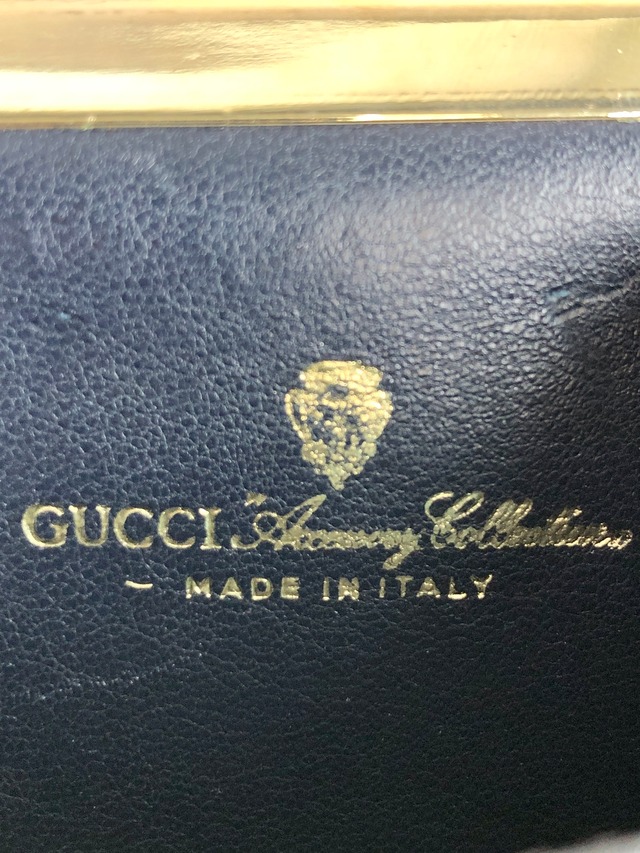 GUCCI グッチ シェリーライン 財布 ネイビー キャンバス コインケース vintage ヴィンテージ オールド 5bzb3p