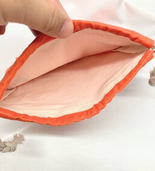 めんだこ　メンダコ　巾着袋　小｜とりさん工房ーかわいいハンドメイドポーチ