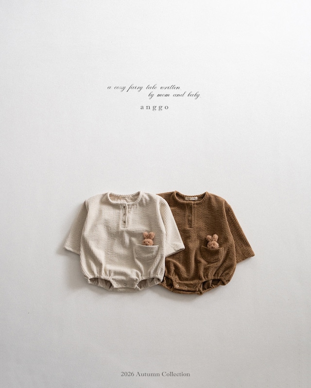 【取寄】anggo|croissant romper|クロワッサンロンパース|6m-12m|baby|26 autumn