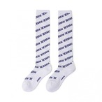 Diagonal logo repeat Knee socks [サイズ: F (AGCUWSC06RBF)] [カラー: ROYAL BLUE]