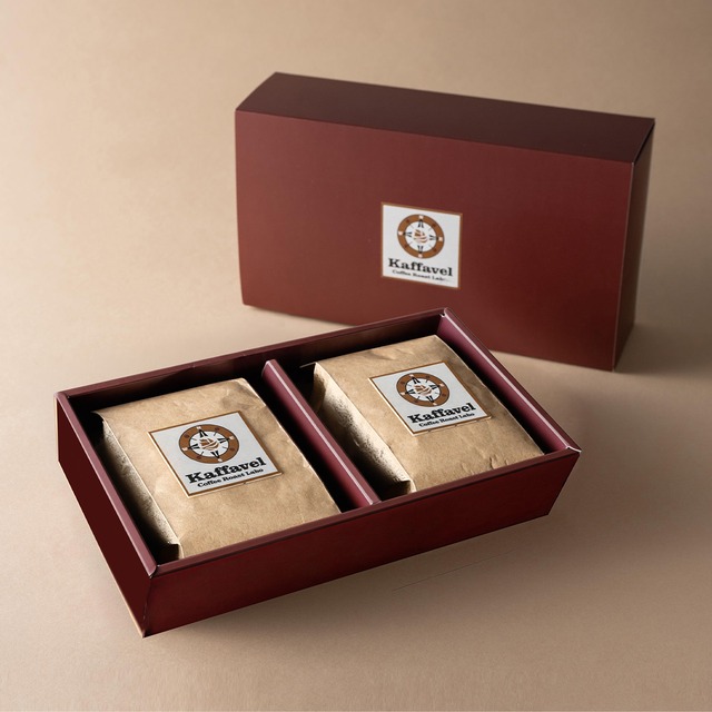 Kaffavel Selection シングルオリジン珈琲豆 3種 300g(100gx3)BOX 【産地別飲み比べ】