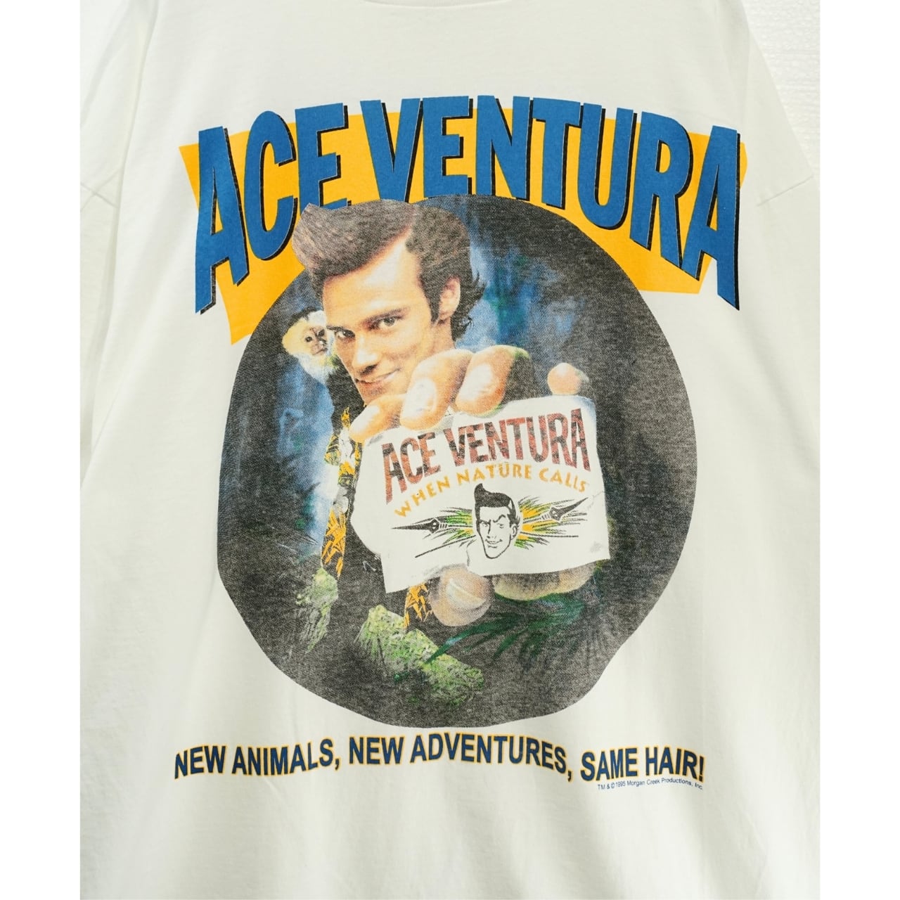 ACE VENTURA エース ベンチュラ ムービー Tシャツ ホワイト XL｜NA341