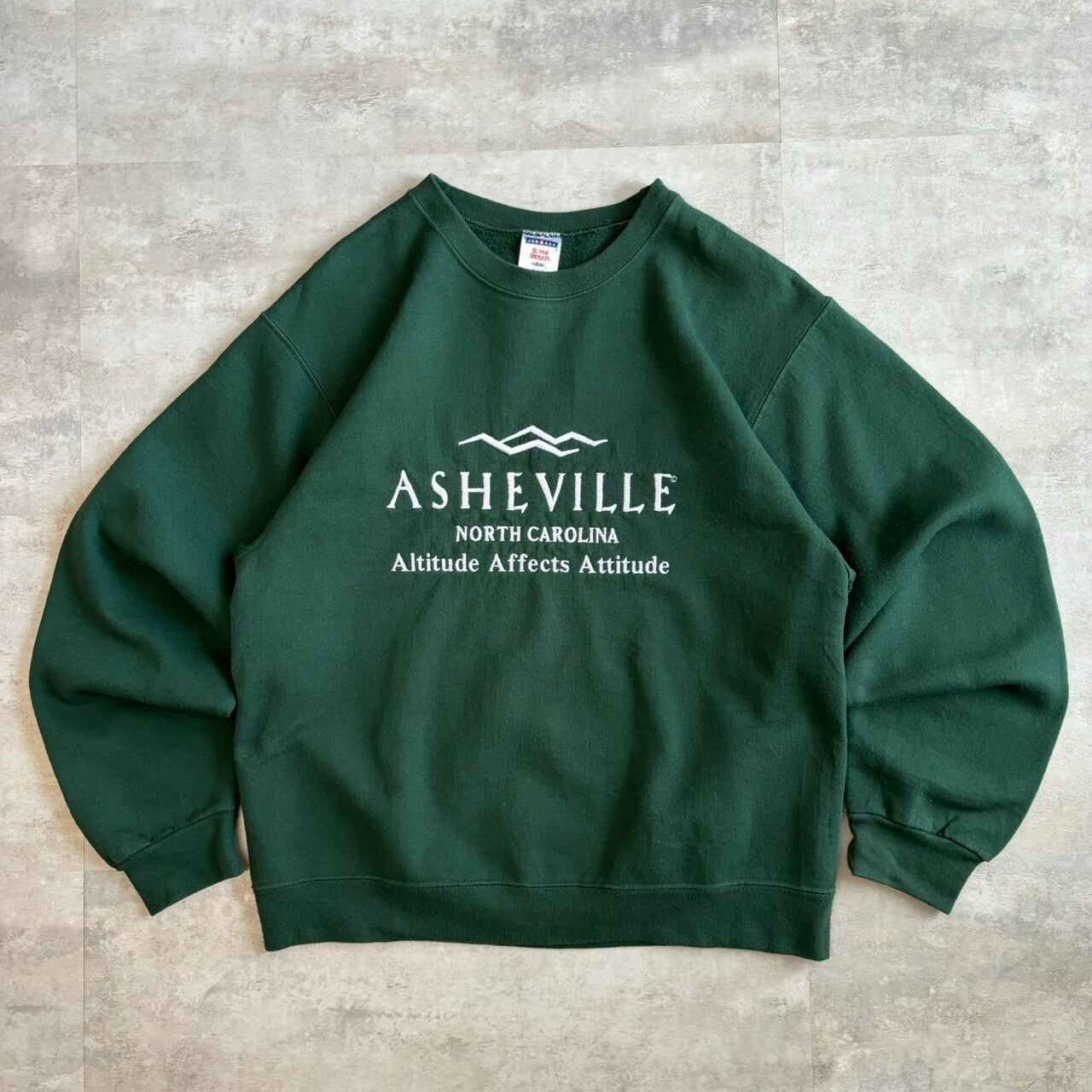 JERZEES グリーン スウェット 刺繍 M No.1503