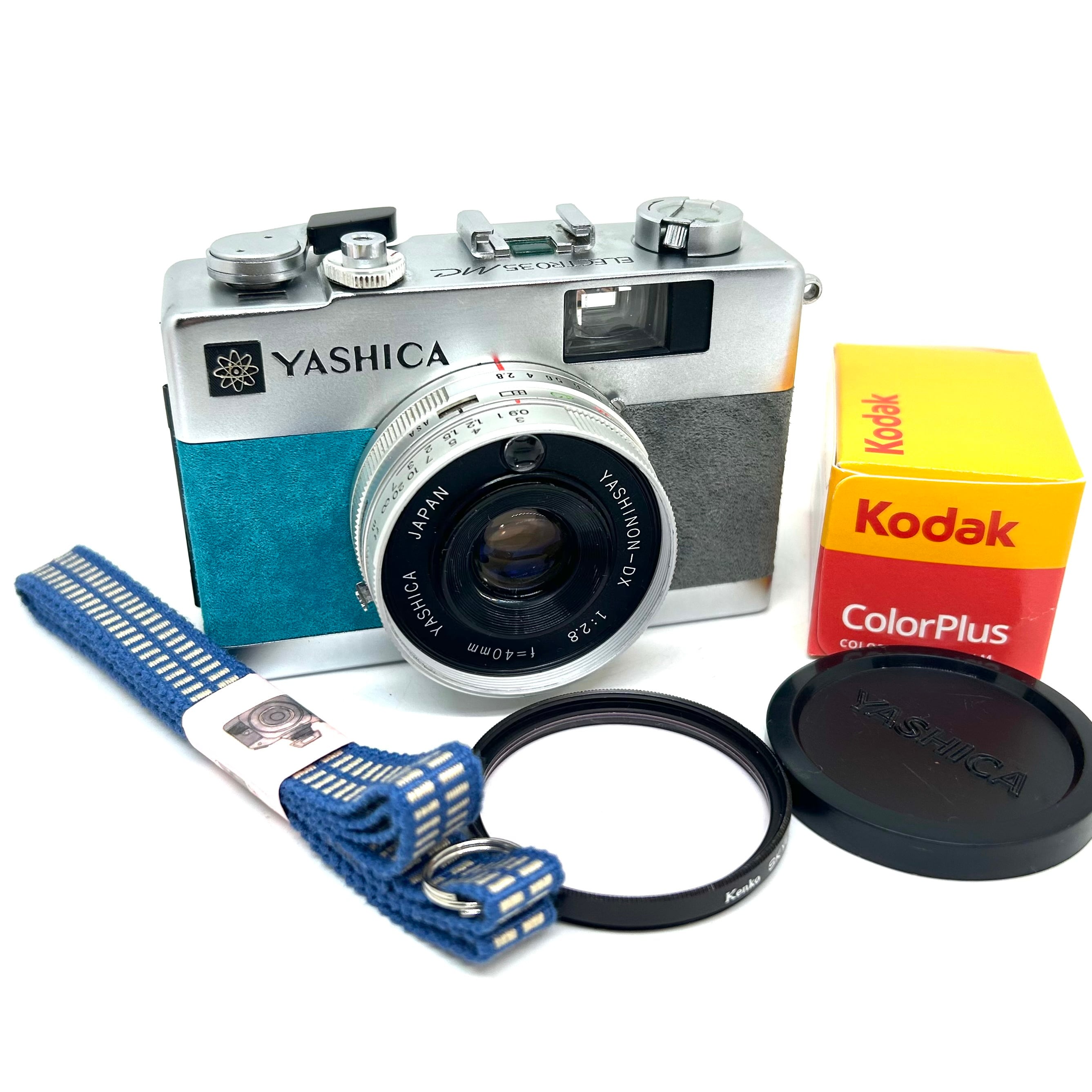 25-078リメイクカメラ YASHICA ELECTRO 35MC(スカイブルー