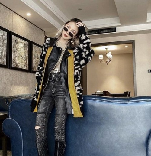 ジャケット ニット アウター レザー調 コンビ 異素材 アウター 羽織 長袖 大きいサイズ ゆったり 体型カバー ドロップショルダー オーバーサイズ ビッグシルエット コート カジュアル おしゃれ 冬