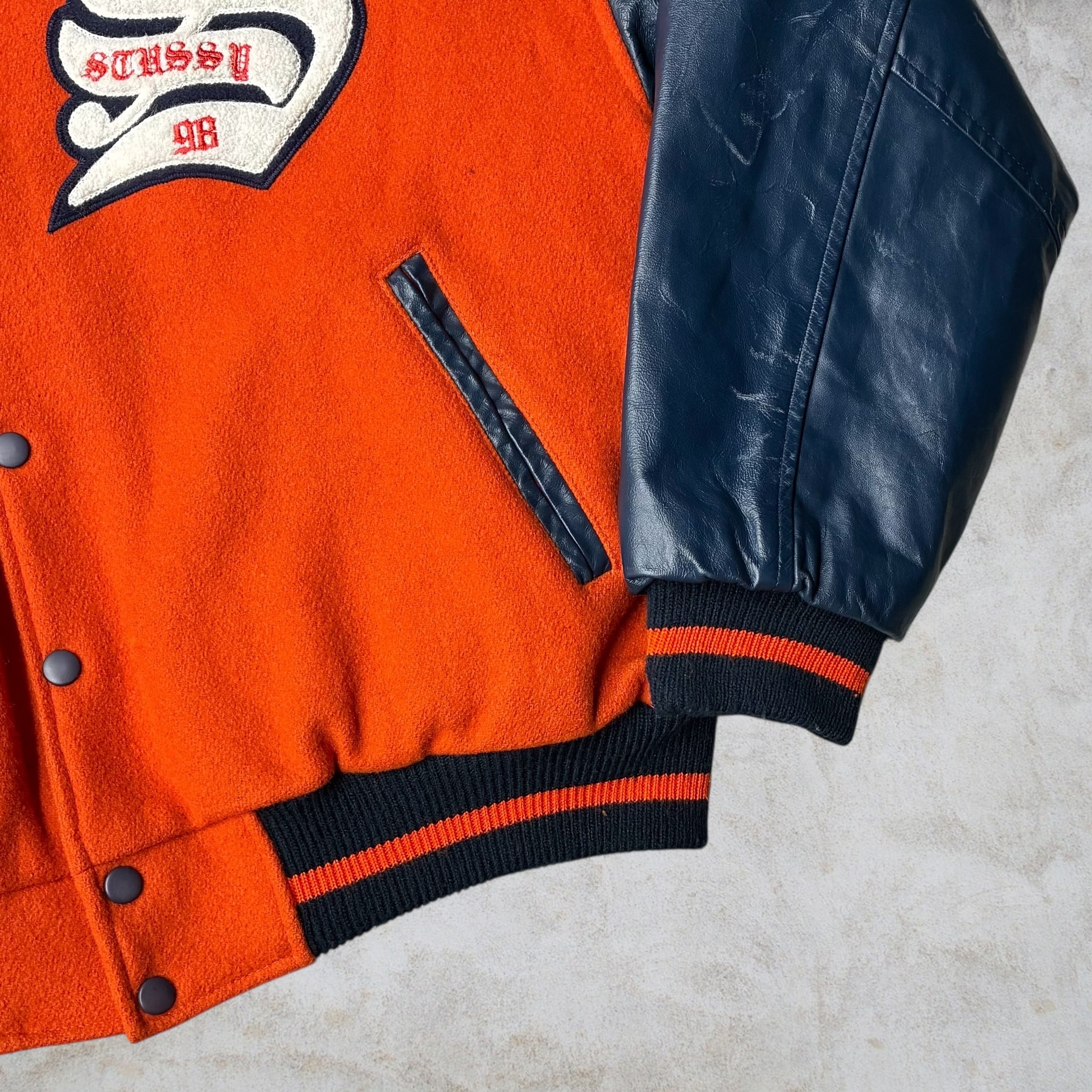 Special!!】90's old stussy Varsity Jacket “BIG 4