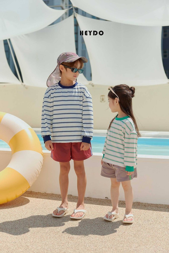 【取寄】heydo｜water line pants｜ウォーターラインパンツ｜S-JL｜kids&jr｜26 summer 2nd