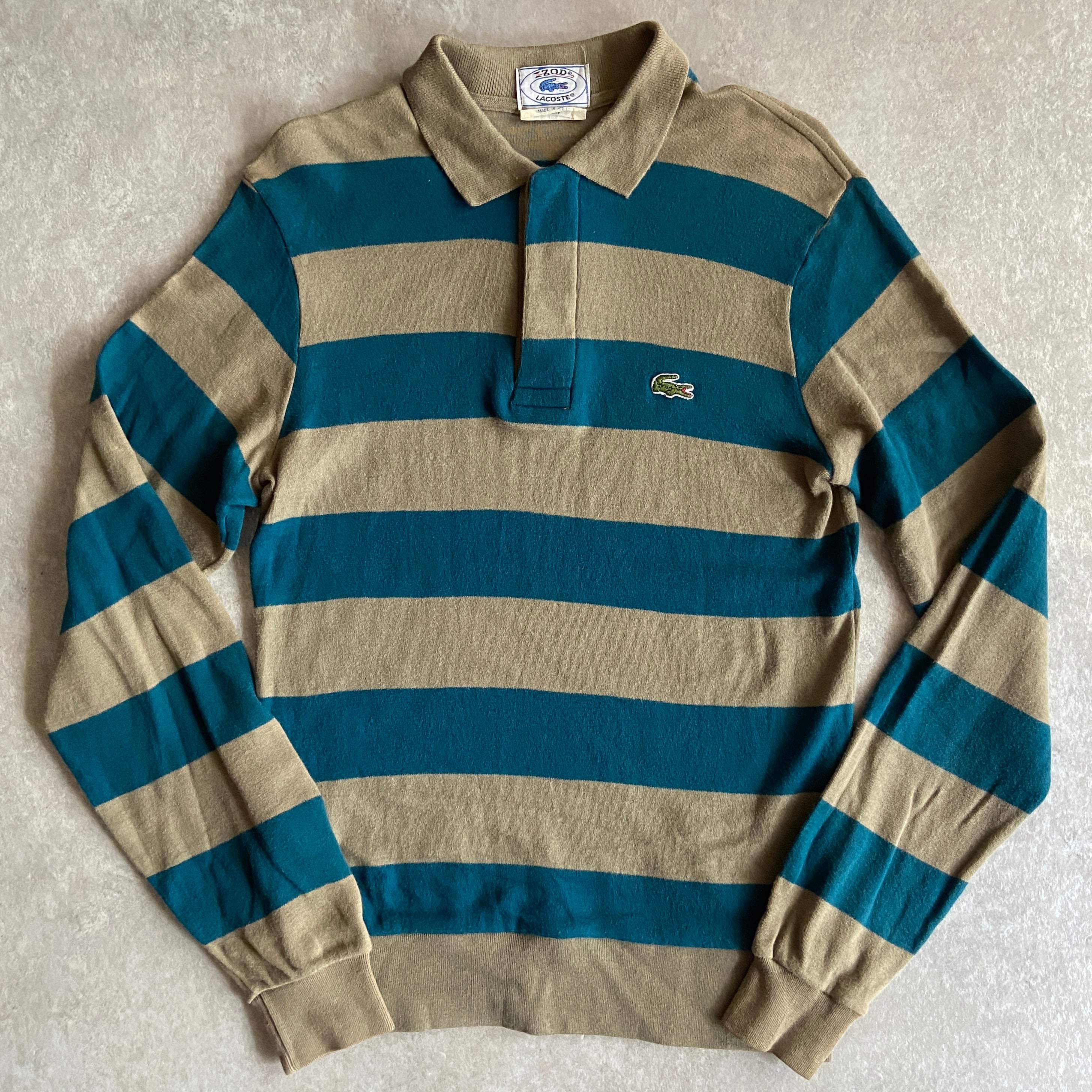 LACOSTE L/S Polo Shirt M Made in Japan H455