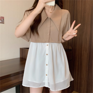 【送料無料】 トップス 2色 ブラウス ロング丈 袖あり 半袖 Vネック Aライン プルオーバー バイカラー 異素材切り替え ドッキング 透け感 シースルー 薄手生地 かわいい 大人可愛い 大人女子 こなれ感 シンプル カジュアル 大人 上品 おしゃれ お洒落 ラフ コンサバ エレガント ヘルシー 無地 夏 20代 20代 30代 40代 レディース 女性用 デート お出かけ お茶会 女子会 休日 演奏会 授業参観 オフィス ビジネス OL 通勤 着回し プチプライス カラバリ 普段使い ファッション