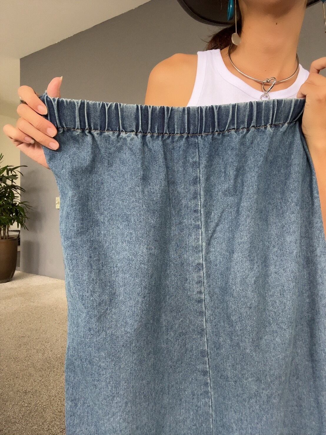 即納】Volume Wide Denim salopette【最終入荷】 | PAY ID