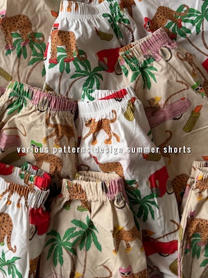 (予約商品)various patterns design short pants(90〜130cm)4389