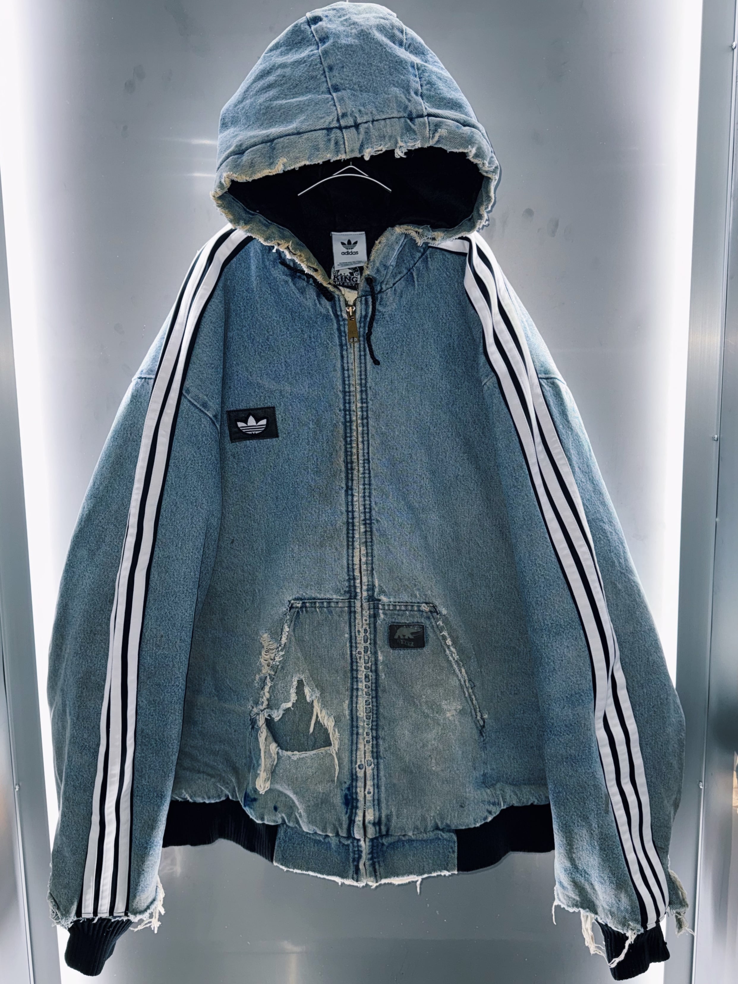 special Original Re:make "vintage adidas x vintage Carhartt Detroit Active Jacket"