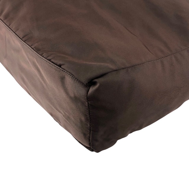 PRADA プラダ トートバッグ ブラウン トライアングルロゴ ナイロン vintage ヴィンテージ オールド nda4br