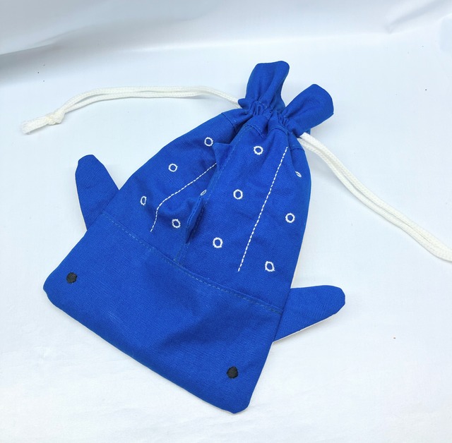 ジンベイザメ　巾着袋　給食袋｜とりさん工房ーかわいいハンドメイドポーチ