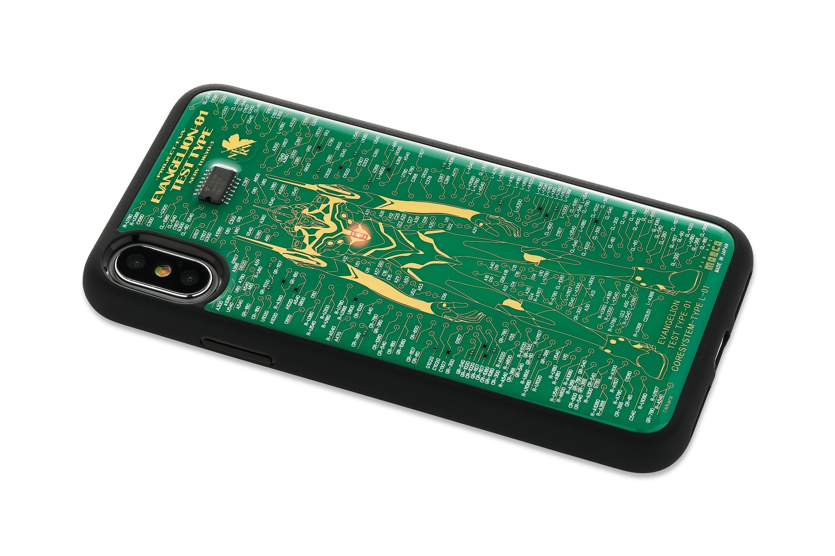 FLASH EVA01 基板アート iPhone X/XS ケース | PCB ART moeco
