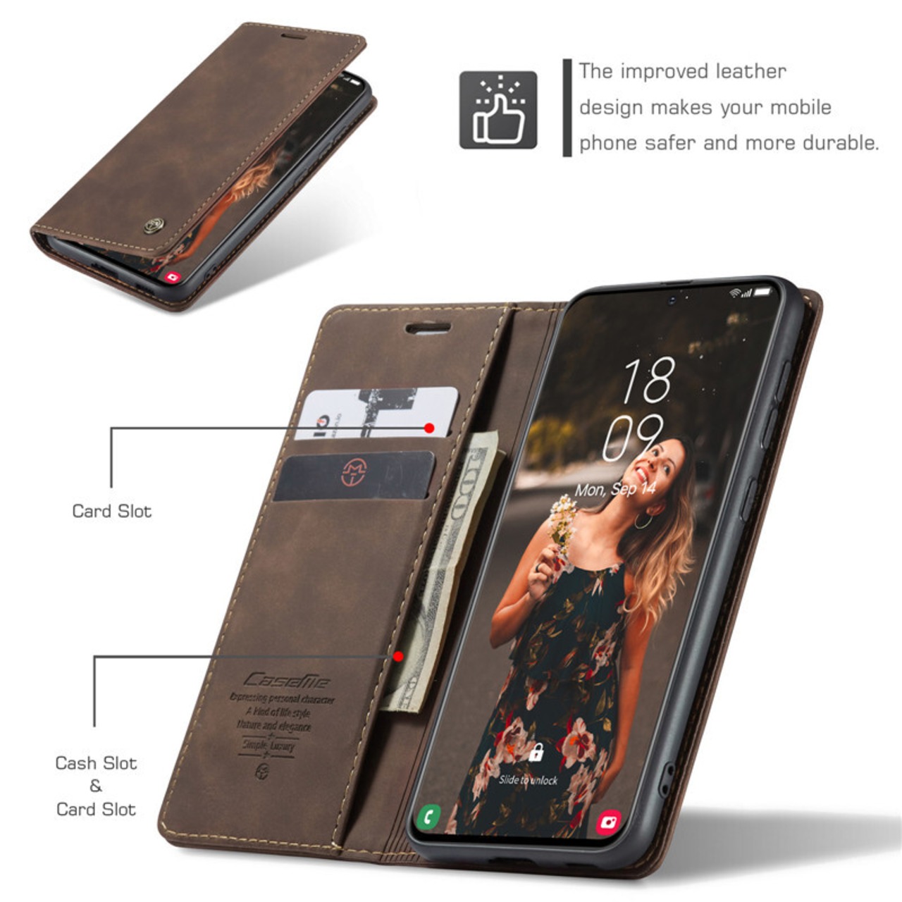 ◆Galaxy S26/S25/S24/S23/Plus/Ultra◆ Leather Style Wallet Case / レザー スタイル ウォレット 手帳型 スマホケース