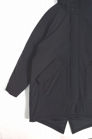Nylon Padded Hoodie Coat