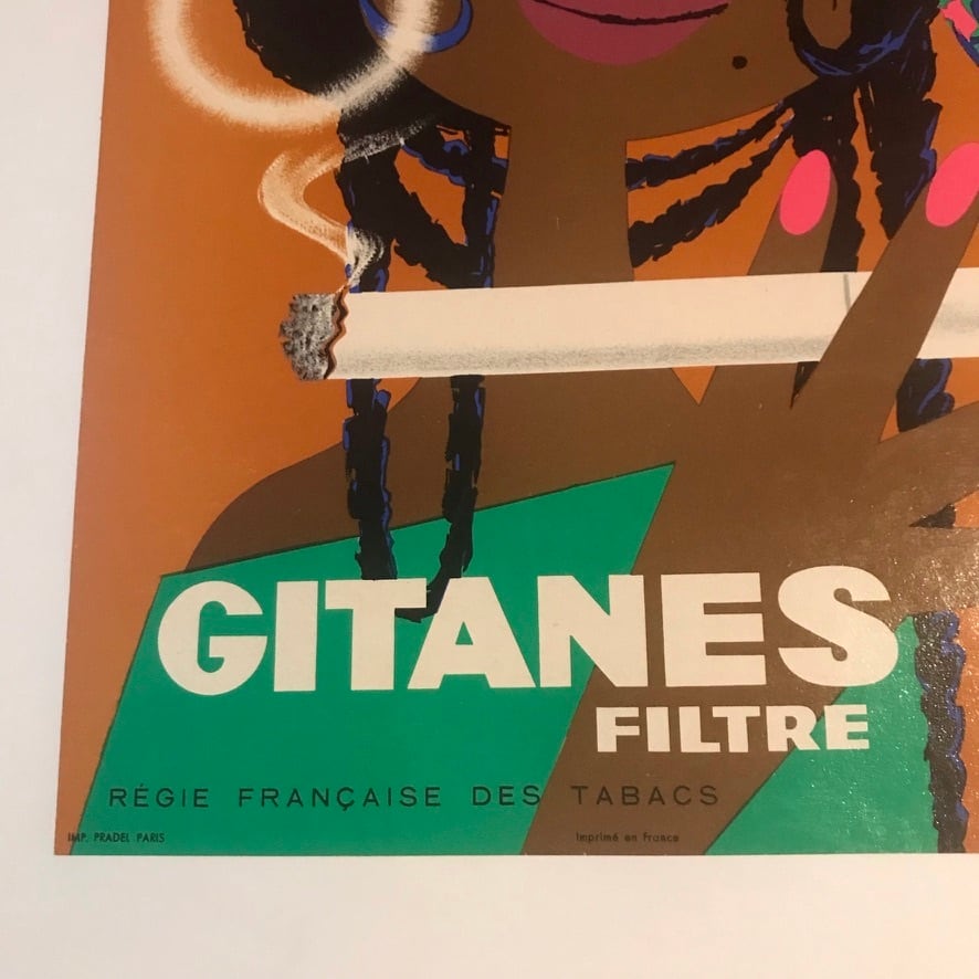 フランスヴィンテージポスター ルフォール・オプノ ジターヌ GITANES