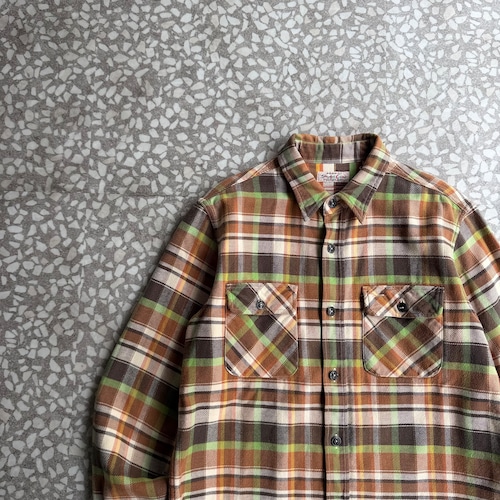 SUGAR CANE / flannel shirt size M