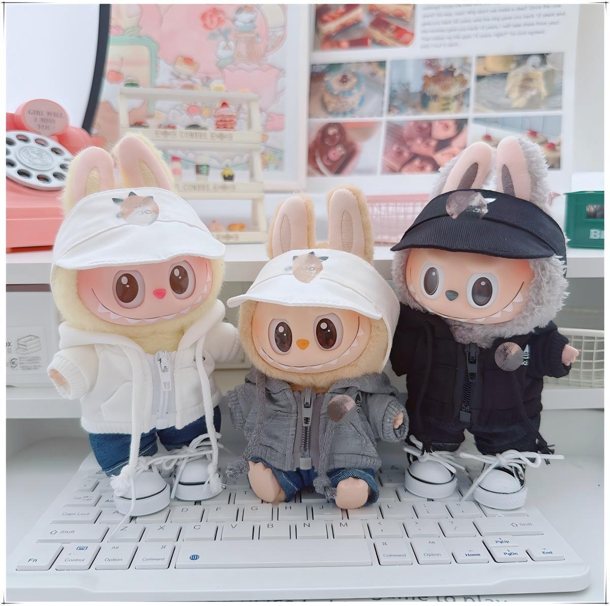 LABUBU 1-3代用 サッカー トップス+パンツ+帽子+靴+ボールチャーム