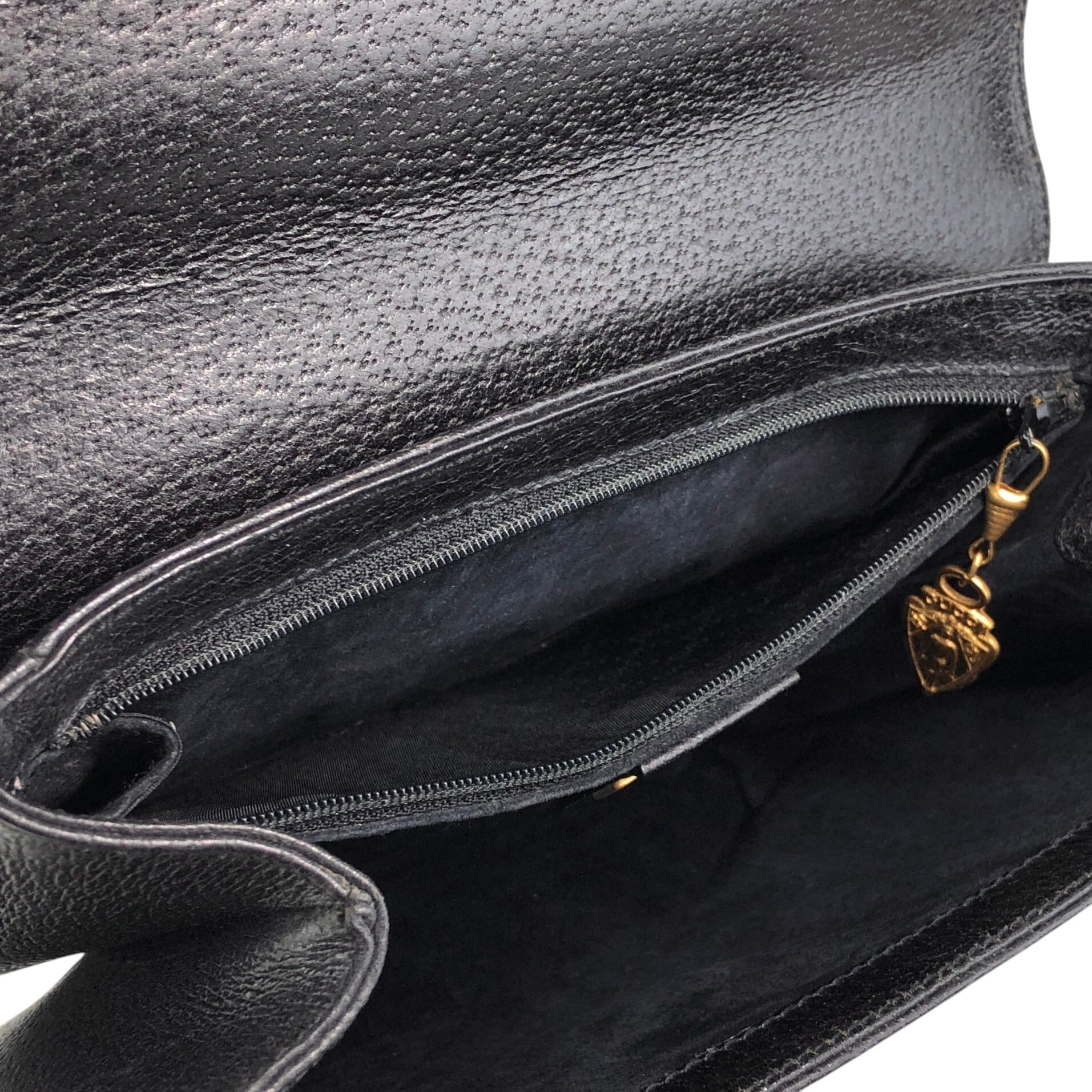 GUCCI グッチ ショルダーバッグ ブラック バンブー レザー